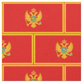 Montenegro vlag stof (Close Up)