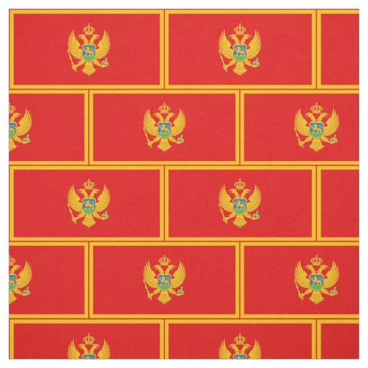 Montenegro vlag stof (Swatch)