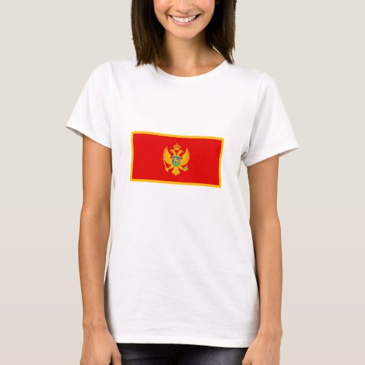 Montenegro vlag t-shirt (Voorkant)