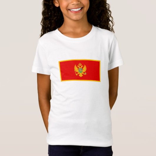 Montenegro vlag t-shirt (Voorkant)