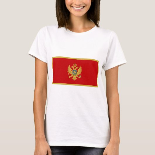 Montenegro vlag t-shirt (Voorkant)