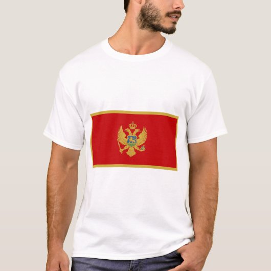 Montenegro vlag t-shirt (Voorkant)