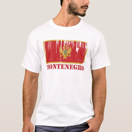 Montenegro vlag t-shirt (Voorkant)