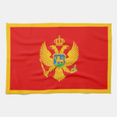 Montenegro vlag theedoek (Horizontaal)