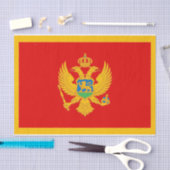 Montenegro vlag tissuepapier (Craft)