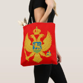 Montenegro vlag tote bag (Dichtbij)