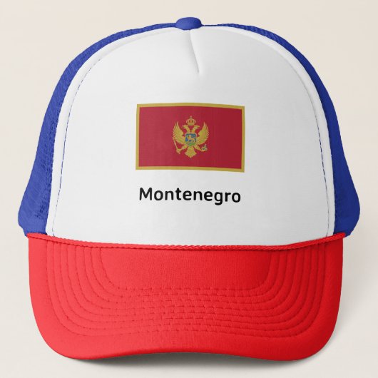 Montenegro vlag trucker pet (Voorkant)