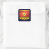 Montenegro vlag vierkante sticker (Tas)