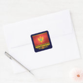 Montenegro vlag vierkante sticker (Envelop)
