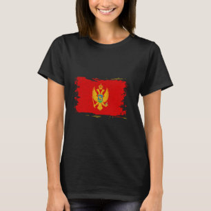 Montenegro Vlag Vintage Montenegrijns Monteneg T-shirt