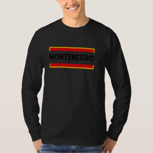 Montenegro Vlag Vintage Montenegrijnse Roots Monte T-shirt