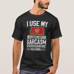 Montenegro - vlaggenfilialen voor Montenegrijnse M T-shirt
