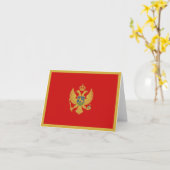 Montenegro Vlagkaart Kaart (Gele Bloem)