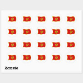 Montenegro Vlagsticker Ronde Sticker (Vel)