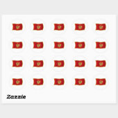 Montenegro Vlagsticker Ronde Sticker (Vel)