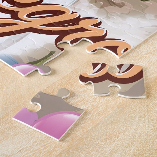 Montenegro -vliegposter legpuzzel (Zijkant)