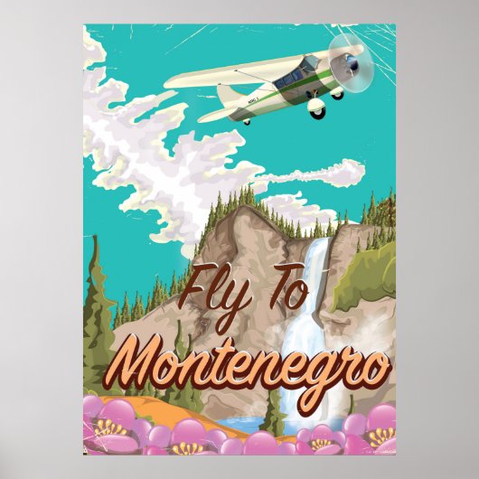 Montenegro -vliegposter poster (Voorkant)