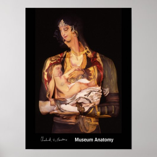 Montenegro vrouw met kind, na Jaroslav Cermak Poster (Voorkant)