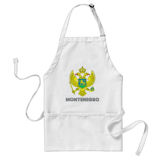 Montenegro wapenstilstand standaard schort (Voorkant)