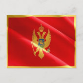 Montenegro - Waving Flag - Briefkaart (Voorkant)