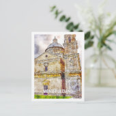 Montepulciano Frankrijk Travel Place Waterverf Briefkaart (Staand voorkant)