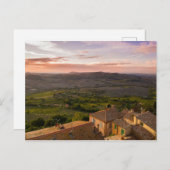 Montepulciano Italy Landscape, Vineyards and Homes Briefkaart (Voorkant / Achterkant)