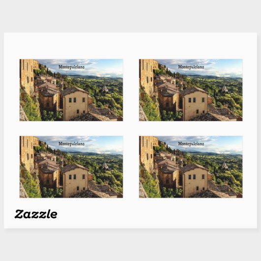 Montepulciano, Toscane, Italië Rechthoekige Sticker (Vel)