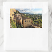 Montepulciano, Toscane, Italië Rechthoekige Sticker (Tas)