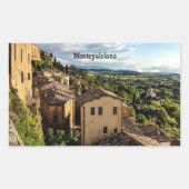 Montepulciano, Toscane, Italië Rechthoekige Sticker (Voorkant)
