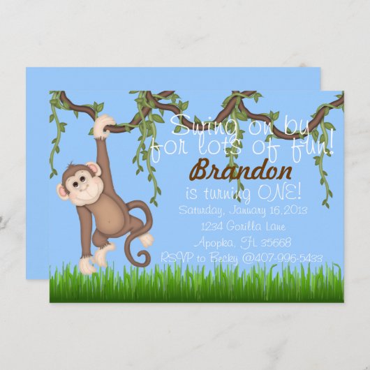 Monteren rond uitnodiging (Voorkant / Achterkant)