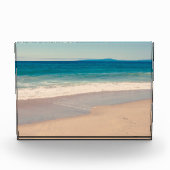 Monterey Bay Beach Ocean Blue Schilderachtig Fotoblokken (Voorkant)