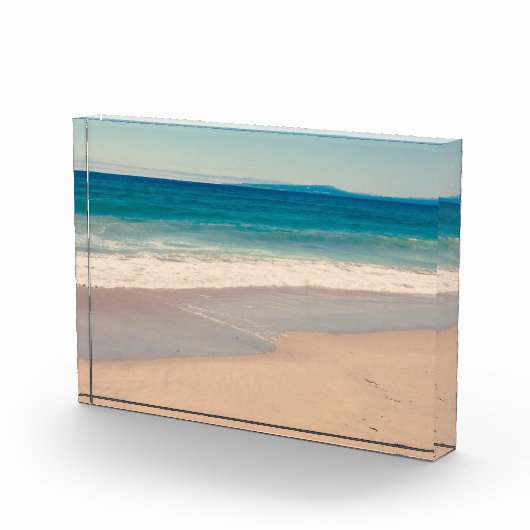 Monterey Bay Beach Ocean Blue Schilderachtig Fotoblokken (Rechts)