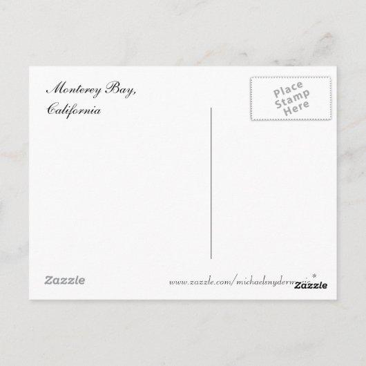 Monterey Bay, Briefkaart voorjaar (Achterkant)