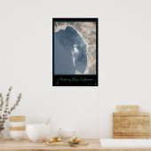 Monterey Bay, California Satelliet poster (Keuken)