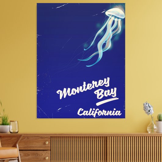 Monterey Bay California - vintonijnreizen Canvas Afdruk (Insitu (Woonkamer))
