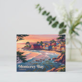 Monterey Bay Californië Briefkaart (Staand voorkant)