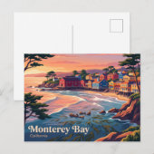Monterey Bay Californië Briefkaart (Voorkant / Achterkant)