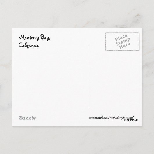 Monterey Bay, Californië-Briefkaart Briefkaart (Achterkant)