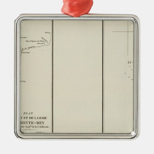 Monterey Bay, Californië Metalen Ornament (Voorkant)