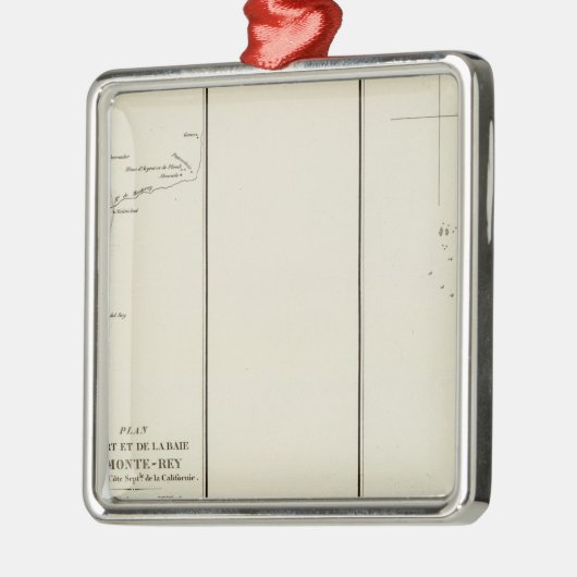 Monterey Bay, Californië Metalen Ornament (Links)