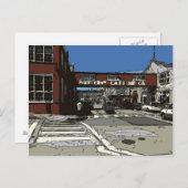 Monterey Bay Cannery Row Painting Briefkaart (Voorkant / Achterkant)