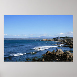 Monterey Bay Coastline, brede foto Poster