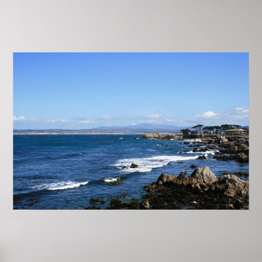 Monterey Bay Coastline, brede foto Poster (Voorkant)