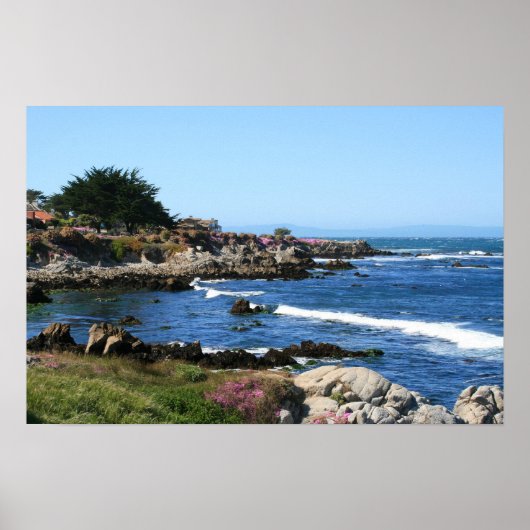 Monterey Bay Coastline Foto (3 van 6) Poster (Voorkant)