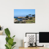 Monterey Bay Coastline, lentesfoto Poster (Thuiskantoor)