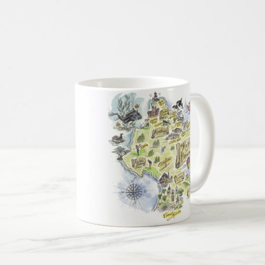 Monterey Bay Coffee Mok (Voorkant rechts)