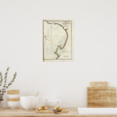 Monterey Bay en schiereiland Poster (Keuken)