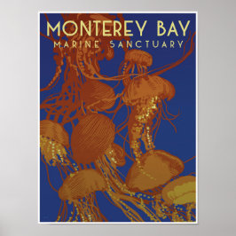 Monterey Bay Marine Sanctuary; kwallen Poster