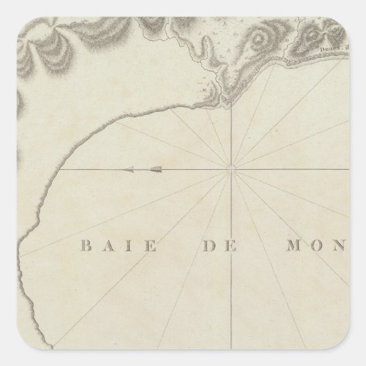 Monterey Bay Region, Californië Vierkante Sticker (Voorkant)