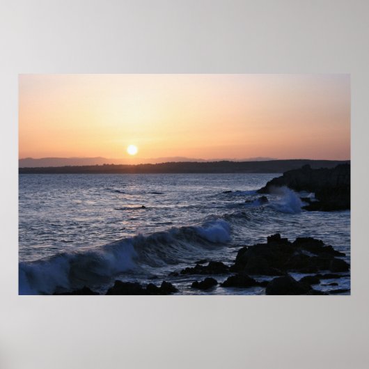 Monterey Bay, Seascape Sunrise Foto (3 van 5) Poster (Voorkant)